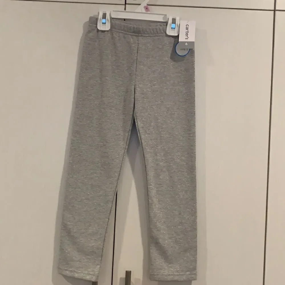 Gray sparkly legging